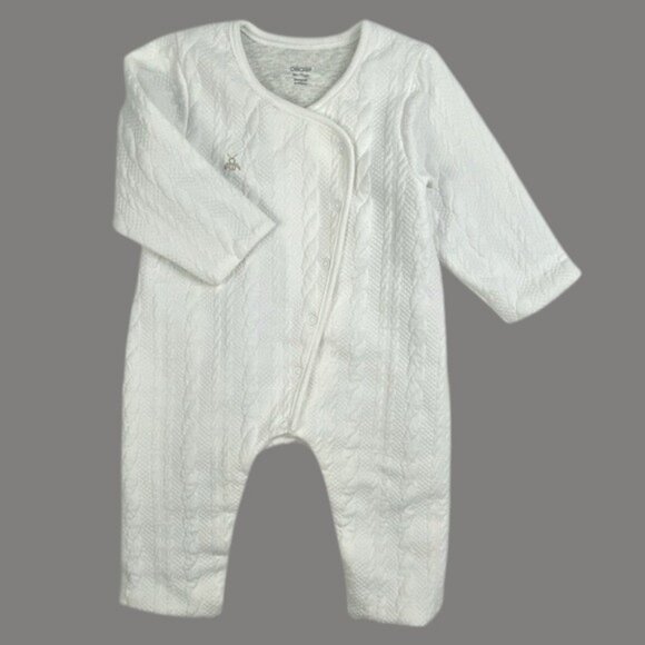Obaibi Quilted Cable Pattern Lined Jumpsuit size 9 Months - Picture 9 of 13